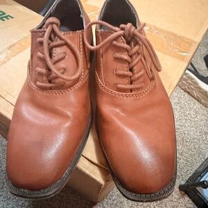 Stylish Tan Kids Dress Shoes